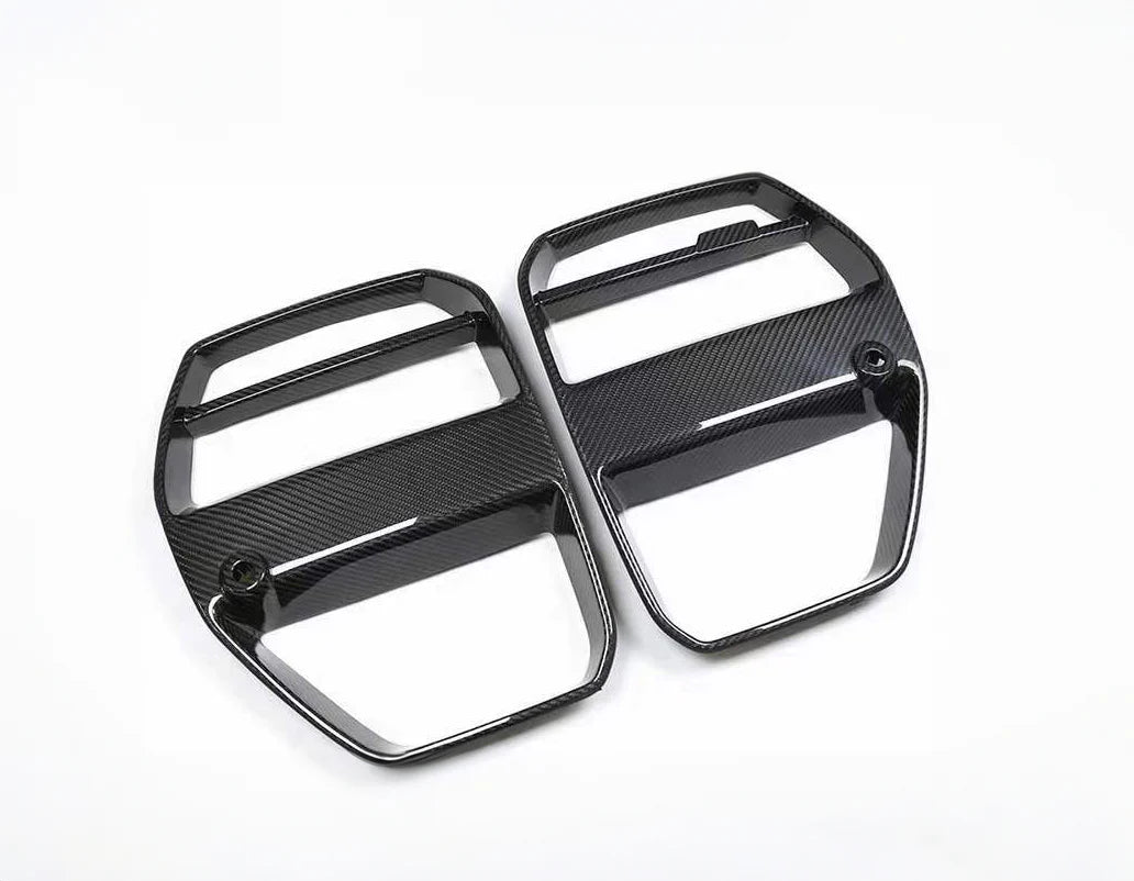 BMW G80/G82/G83 M3/M4 V1 Style 2-Piece Dry Carbon Fiber Front Grill