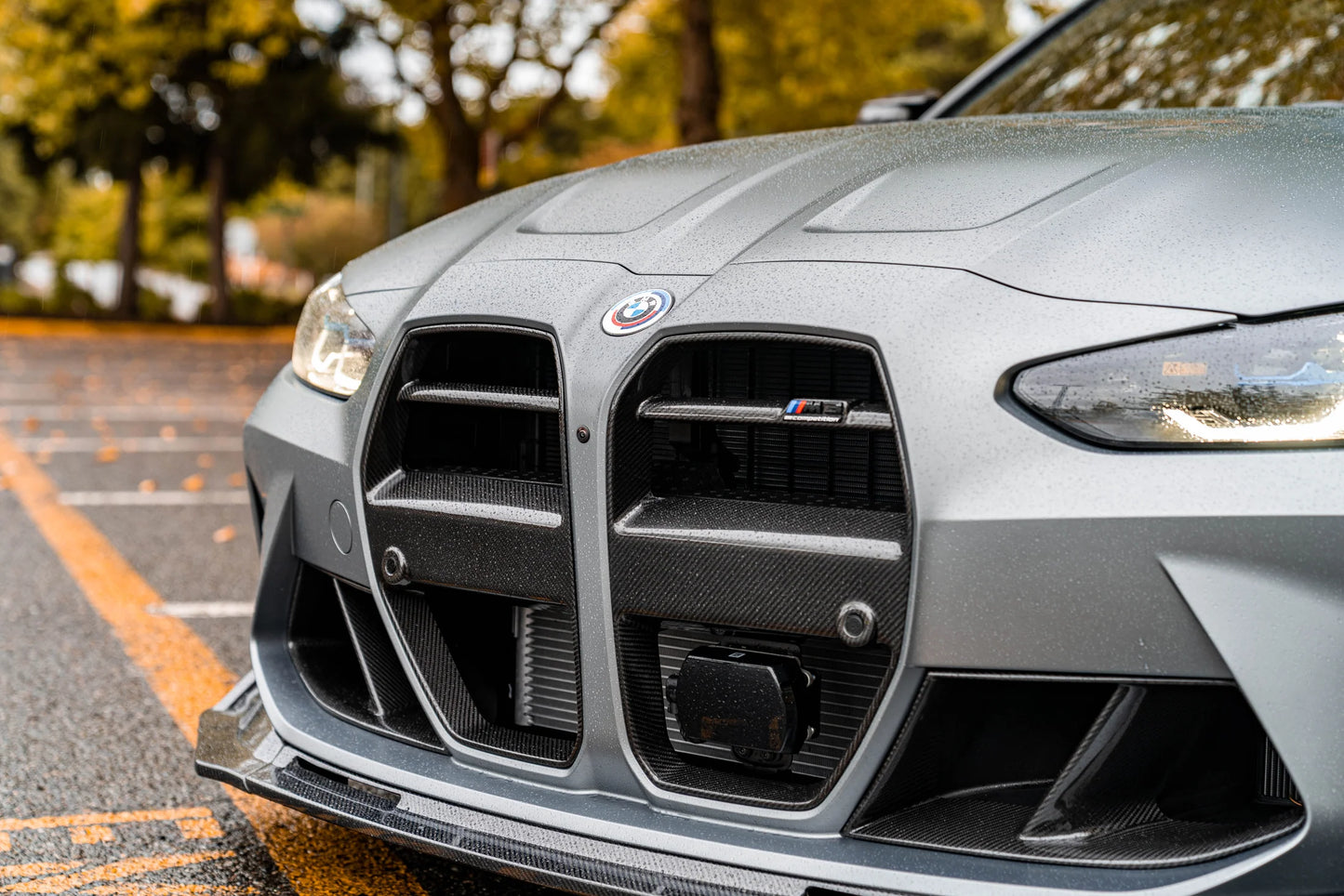 BMW G80/G82/G83 M3/M4 V1 Style 2-Piece Dry Carbon Fiber Front Grill