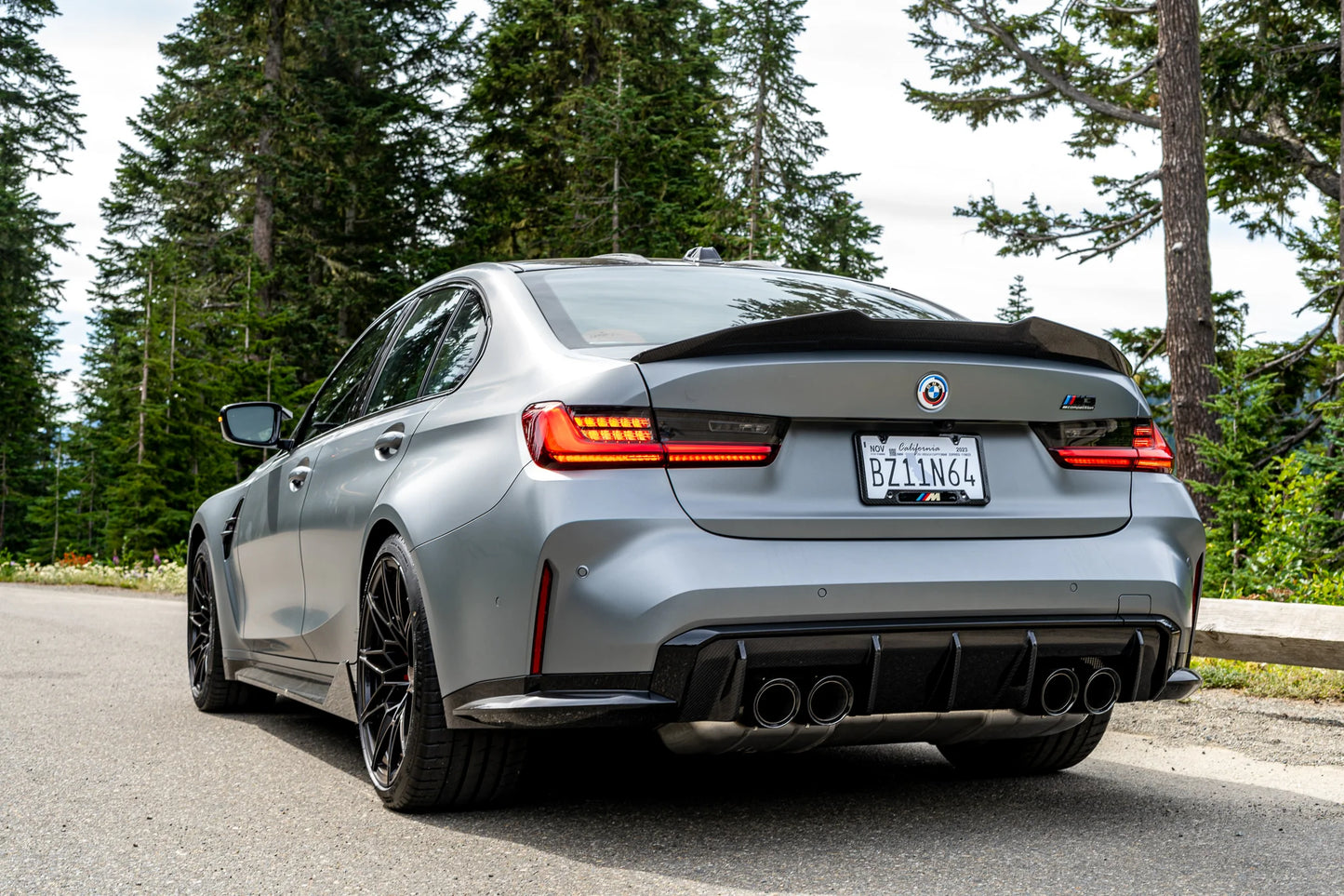 BMW G80/G82/G83 M3/M4, Agreesive High-Kick Style Carbon Fiber Rear Trunk Spoiler