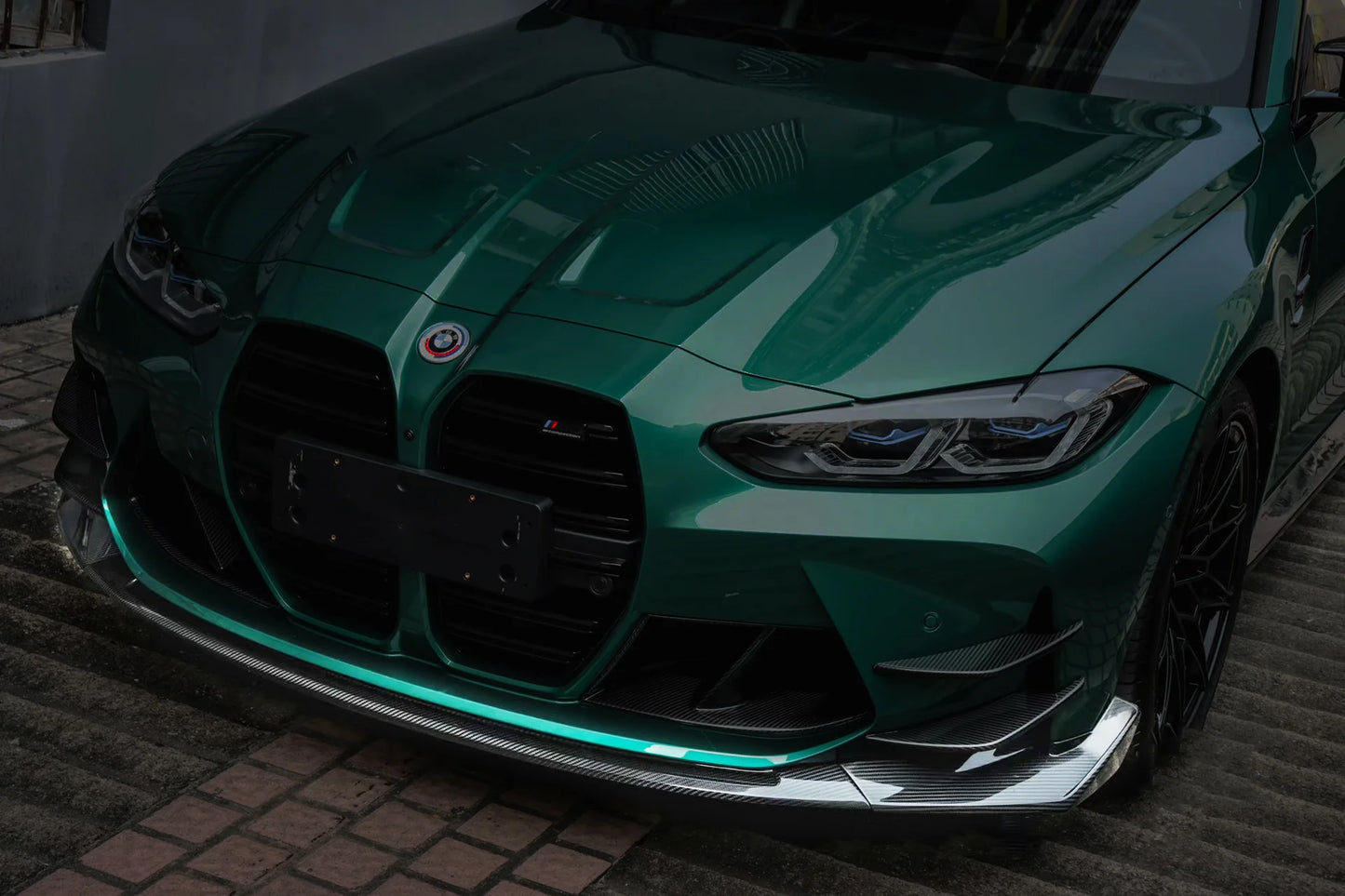 BMW G80/G82/G83 M3/M4 Front lip, CSL Style 3-piece, Dry carbon