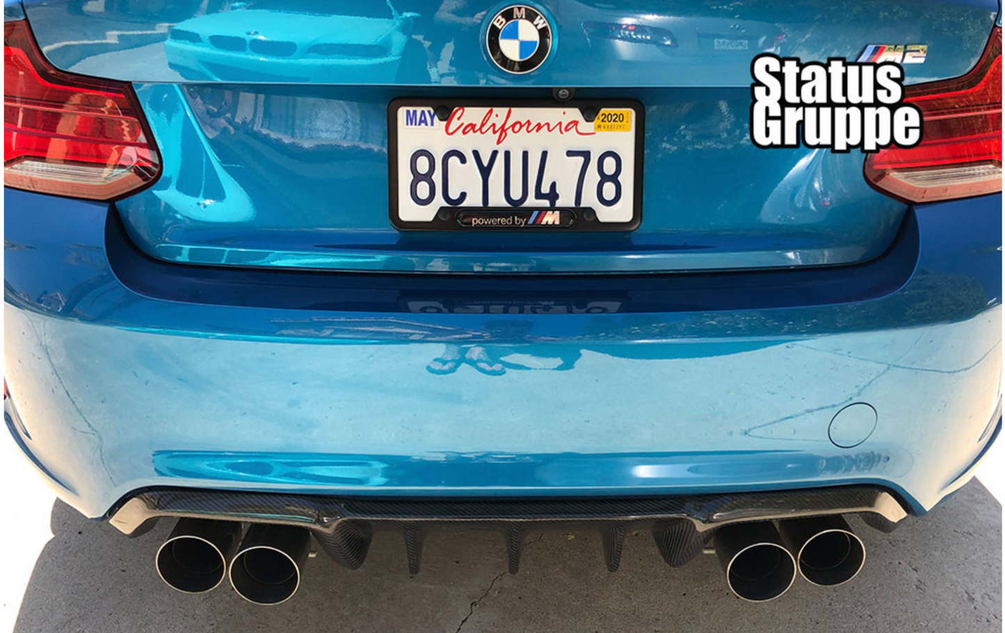 BMW F87 M2/M2 Comp CF Rear Diffuser-Finned Style