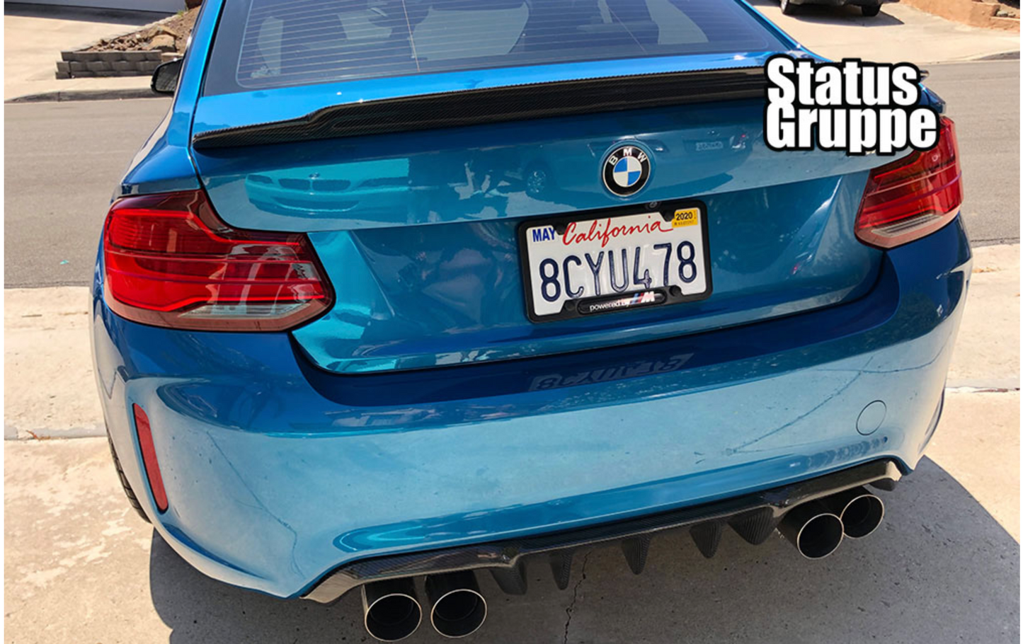 BMW F87 M2/M2 Comp CF Rear Diffuser-Finned Style