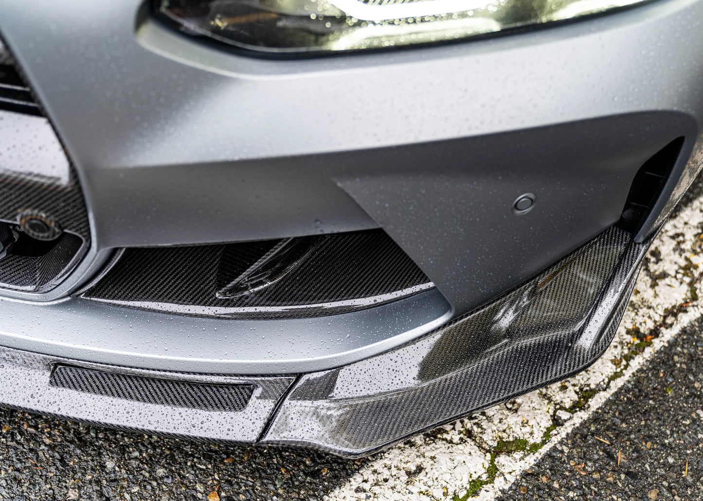 BMW G80/G82/G83 M3/M4 Dry Carbon Fiber 3-Piece Style Front Lip Spoiler