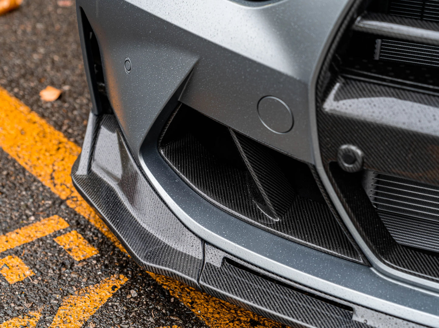 BMW G80/G82/G83 M3/M4 Dry Carbon Fiber 3-Piece Style Front Lip Spoiler