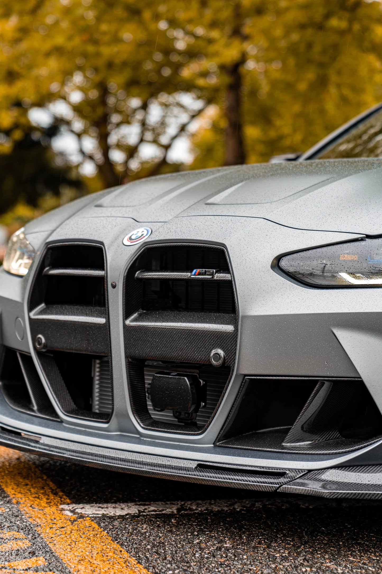 BMW G80/G82/G83 M3/M4 Dry Carbon Fiber 3-Piece Style Front Lip Spoiler