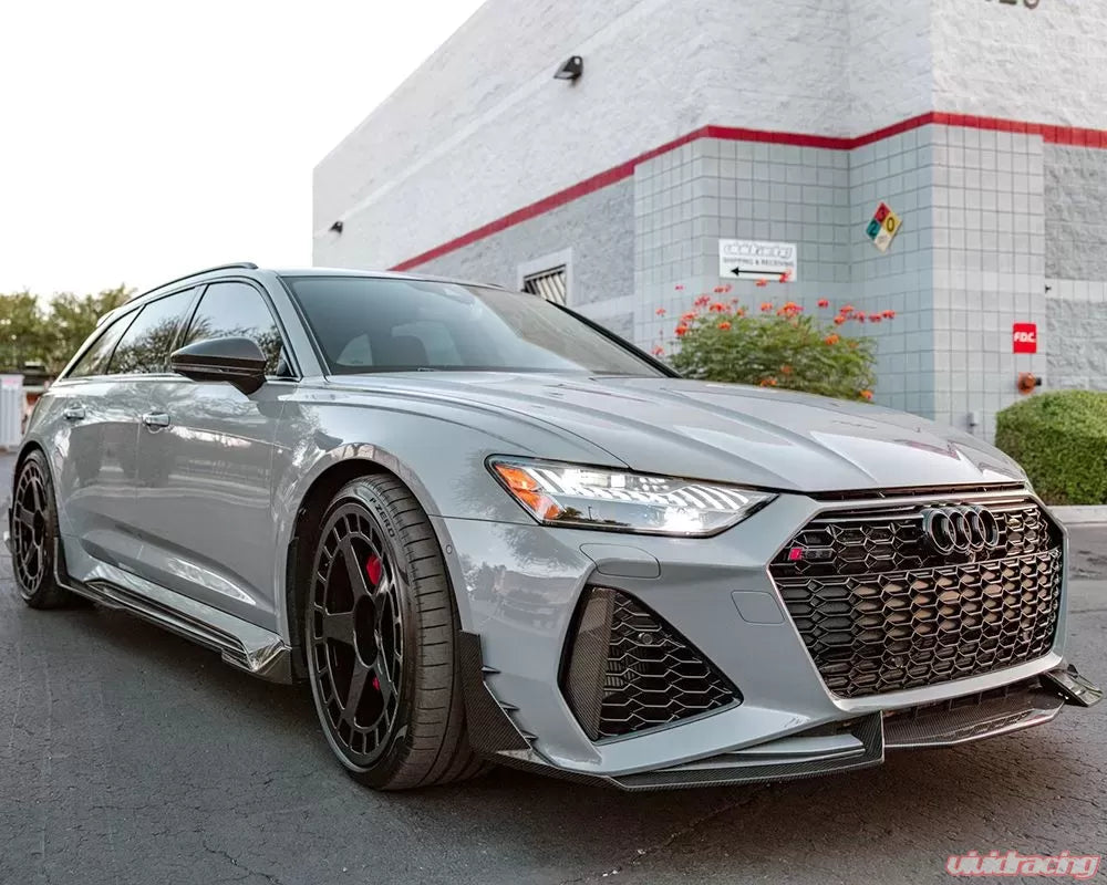 VR Aero Carbon Fiber Front Lip Spoiler Audi RS6 Avant C8