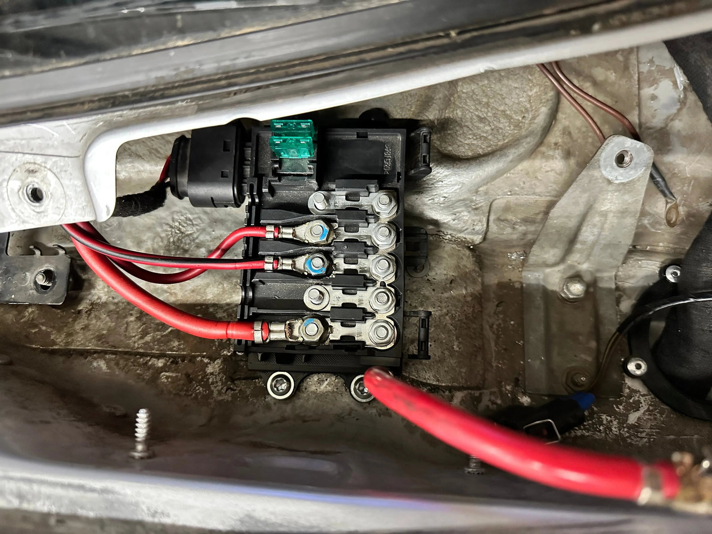 Billet CNC Wire Tuck Battery Fuse Box Frame Rail Mount VW MK4