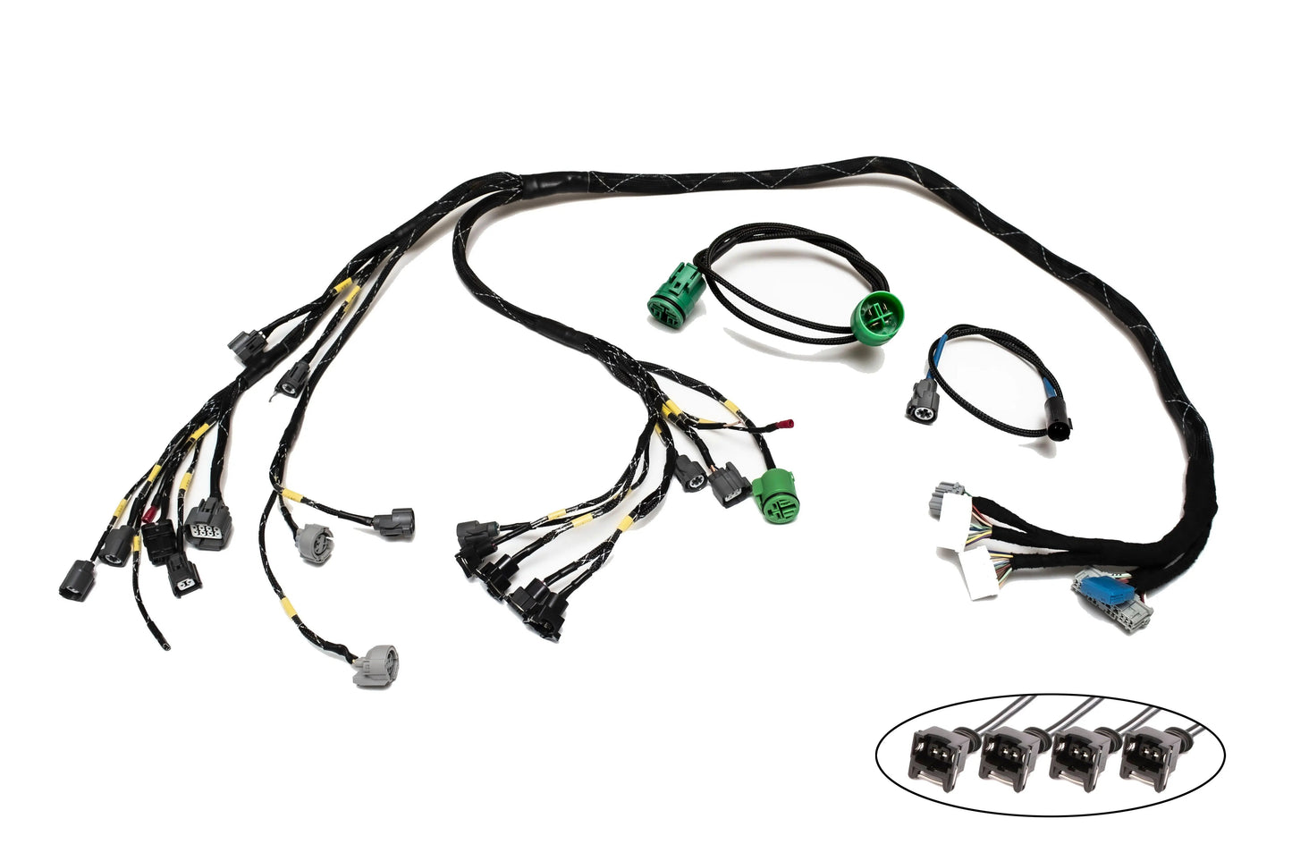 H-Series H2B OBD1 Tucked Engine Harness Kit w/ Subharness | 92-95 Civic EG EJ Carrot Top Tuning