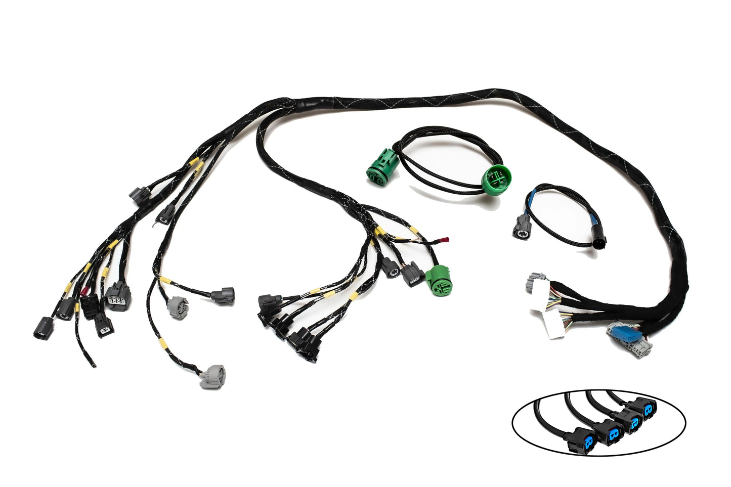 H-Series H2B OBD1 Tucked Engine Harness Kit w/ Subharness | 92-95 Civic EG EJ Carrot Top Tuning