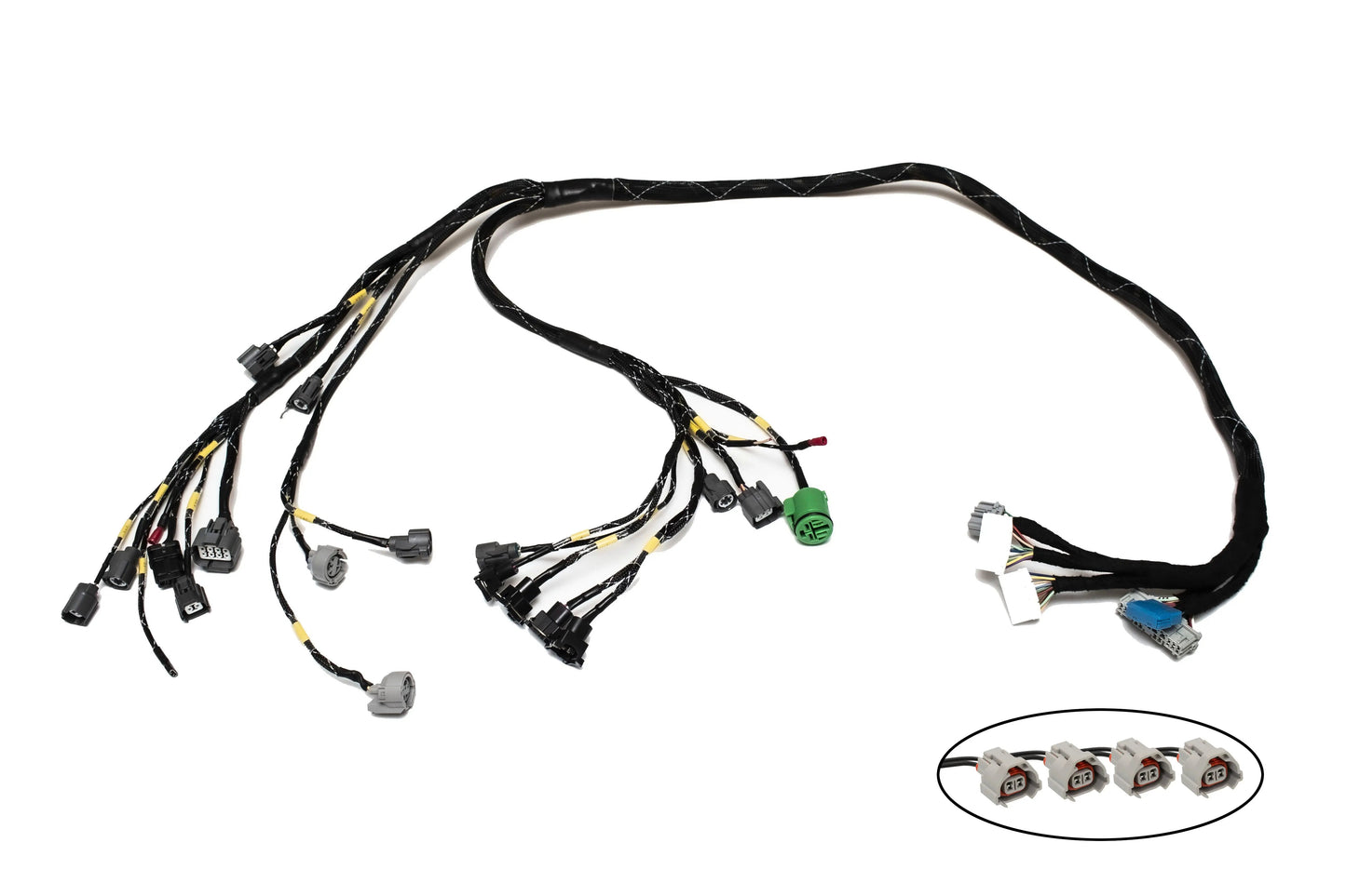 D & B-Series OBD1 Tucked Engine Harness Kit w/ Subharness | 96-98 Civic EK Carrot Top Tuning