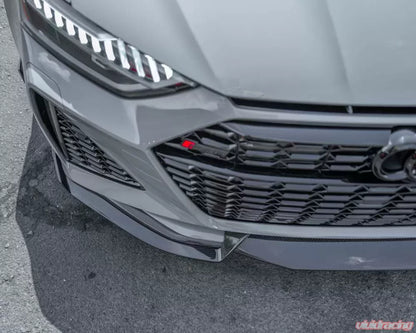 VR Aero Carbon Fiber Front Lip Spoiler Audi RS6 Avant C8