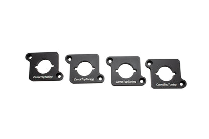 CNC Billet 1.8T to 2.0T / R8 Coil Pack Adapters VW GTI JETTA GOLF PASSAT | AUDI A4 A6 TT | Black